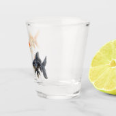 Goldfish Niedlich Funny Schnapsglas (Rechts)