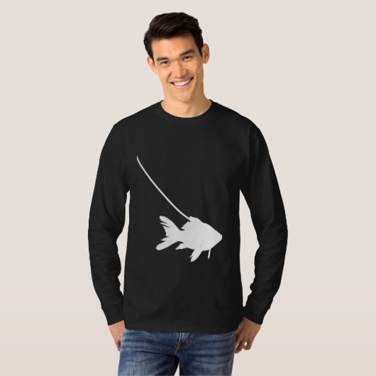 Goldfish on a Leash Fish Pet Aquarium Animal Zoo C T-Shirt (Vorne ganz)