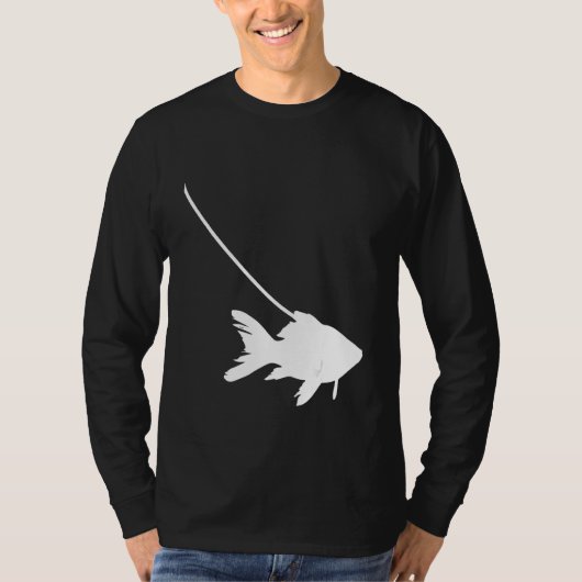 Goldfish on a Leash Fish Pet Aquarium Animal Zoo C T-Shirt (Vorderseite)