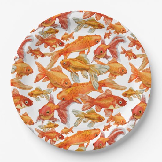 Goldfish Pappteller (Vorderseite)