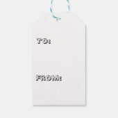 Goldfish Party Gift Tags Geschenkanhänger (Rückseite)