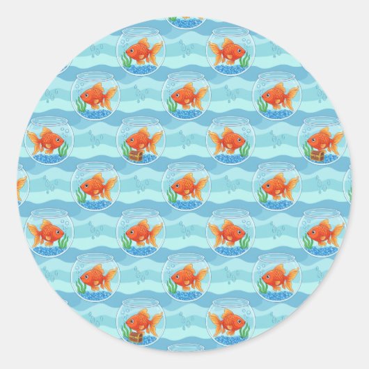 Goldfish Party Stickers (Vorderseite)