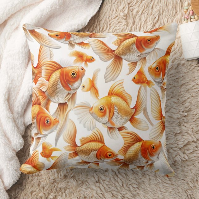 Goldfish Pattern Kissen und Fleece Blanket (Decke)