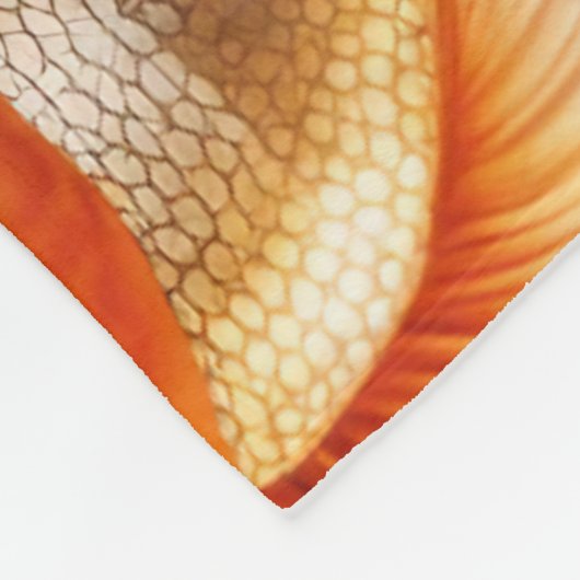 Goldfish Pattern Kissen und Fleece Blanket (Ecke)
