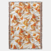 Goldfish Pattern Kissen und Fleece Blanket Decke (Vorderseite Vertikal)
