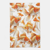 Goldfish Pattern Kissen und Fleece Blanket Geschirrtuch (Vertikal)