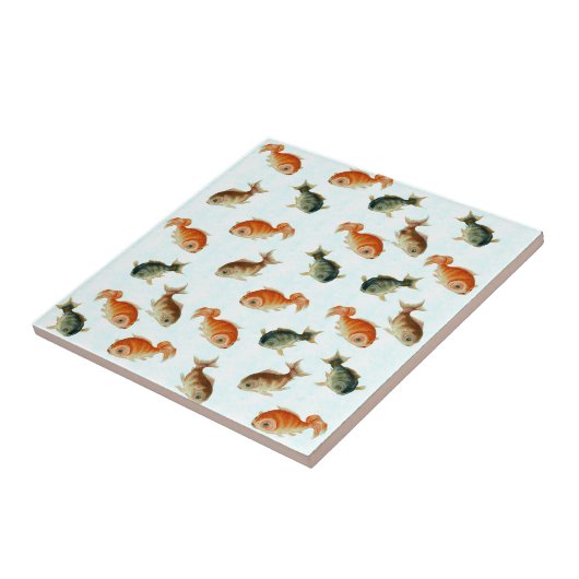 Goldfish Pod Fliese (Seite)