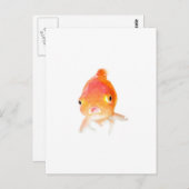 Goldfish Postkarte (Vorne/Hinten)