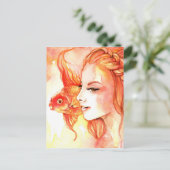 Goldfish Postkarte (Stehend Vorderseite)