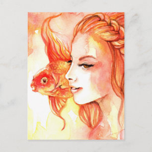 Goldfish Postkarte