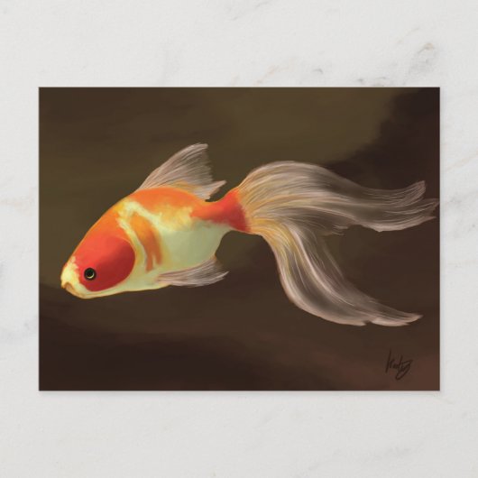 Goldfish Postkarte (Vorderseite)