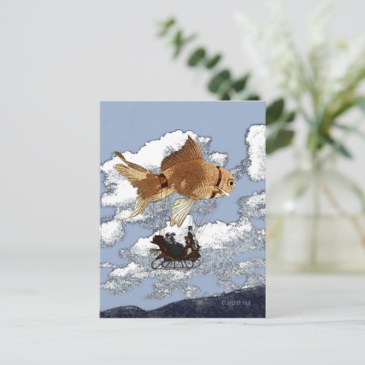 Goldfish Postkarte (Stehend Vorderseite)