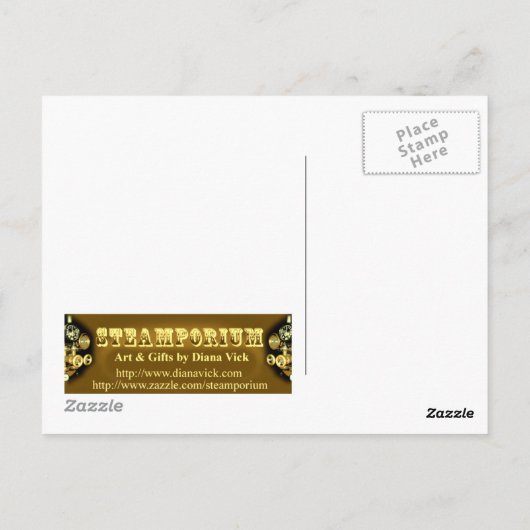 Goldfish Postkarte (Rückseite)