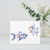 Goldfish Postkarte (Stehend Vorderseite)