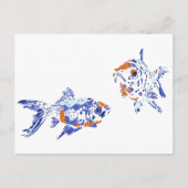 Goldfish Postkarte (Vorderseite)