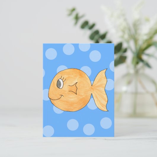 Goldfish. Postkarte (Stehend Vorderseite)