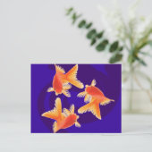 Goldfish Postkarte (Stehend Vorderseite)