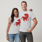 Goldfish-Raute-T - Shirt mit Scheren (Unisex)