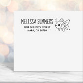Goldfish Return Address Permastempel