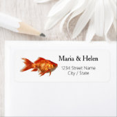 Goldfish Rücksendeadressen-Aufkleber (Insitu)