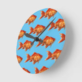 Goldfish Runde Wanduhr (Winkel)