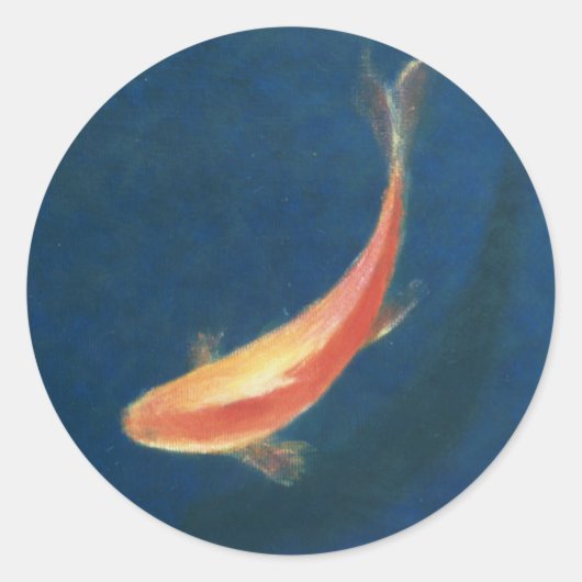Goldfish Runder Aufkleber (Vorderseite)