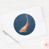 Goldfish Runder Aufkleber (Umschlag)