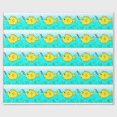 Goldfish schwimmen geschenkpapier (Flach)