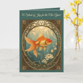 Goldfish Serenity Nowruz Celebration Karte (Gelbe Blume)
