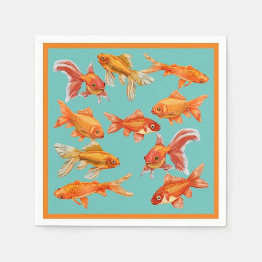 Goldfish Serviette (Vorderseite)