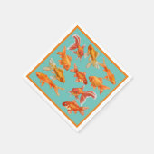 Goldfish Serviette (Ecke)