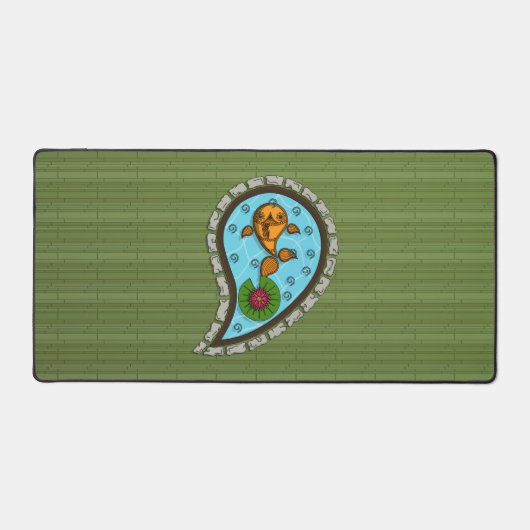 Goldfish skalieren schreibtischunterlage (Vorderseite)