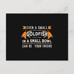 Goldfish sogar ein Goldfish Aquarium Postkarte