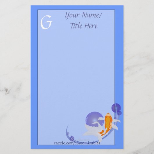 Goldfish Stationery Briefpapier (Vorderseite)