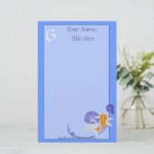 Goldfish Stationery Briefpapier (Stehend Vorderseite)