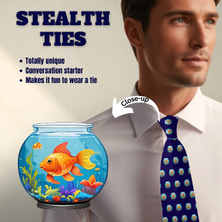Goldfish Stealth-Krawatte Krawatte