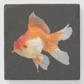 Goldfish Steinuntersetzer (Vorderseite)
