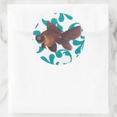 Goldfish-Sticker Runder Aufkleber (Tasche)
