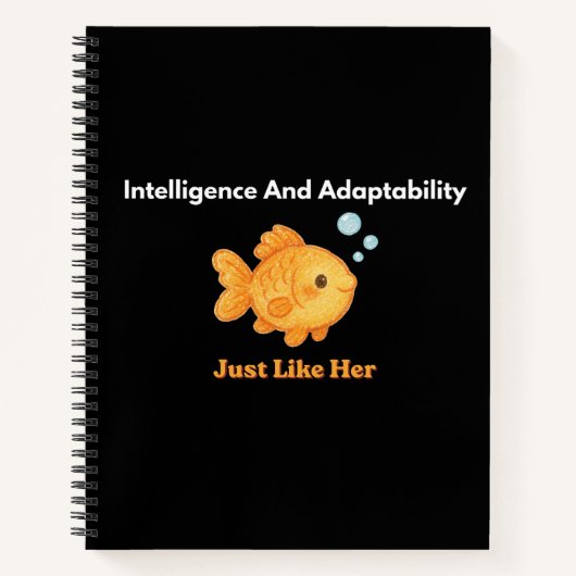 Goldfish Swim - Intelligence and Adaptability Notizblock (Vorderseite)