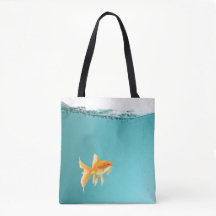 Goldfish-Taschen-Tasche ganz über Druck
