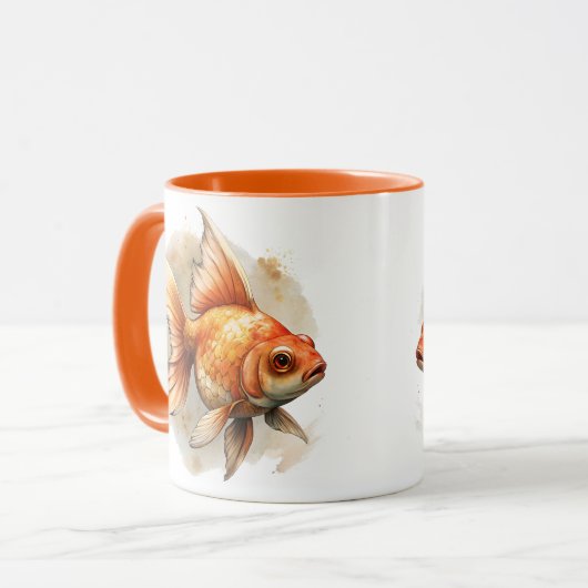 Goldfish Tasse (Vorderseite Links)