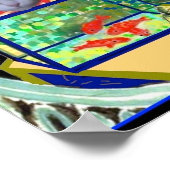 Goldfish und Sheba Parody, Cat Art Poster (Ecke)