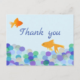 Goldfish Vielen Dank Postcard Postkarte