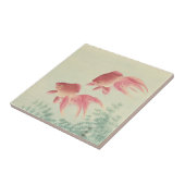 Goldfish Vintag Japanischer Holzblock Fliese (Seite)