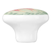 Goldfish Vintager Japanischer Holzblock Keramikknauf (Seitenansicht)