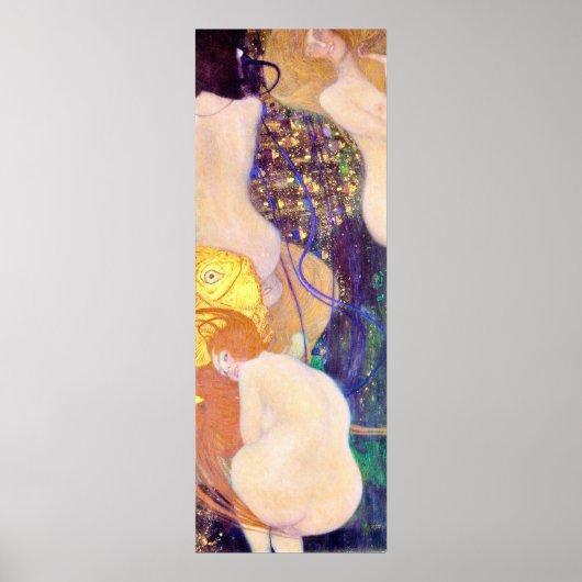 Goldfish von Gustav Klimt Poster (Vorne)