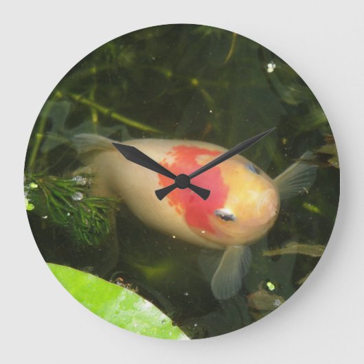 Goldfish Wall Clock Große Wanduhr (Vorderseite)