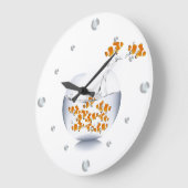 Goldfish Wall-Uhr Große Wanduhr (Winkel)