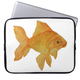 Goldfish Wasserfarben-Laptop-Bag Laptopschutzhülle