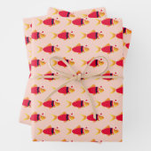 Goldfish Weihnachtswrapping Paper Sheets Geschenkpapier Set (Beispiel)